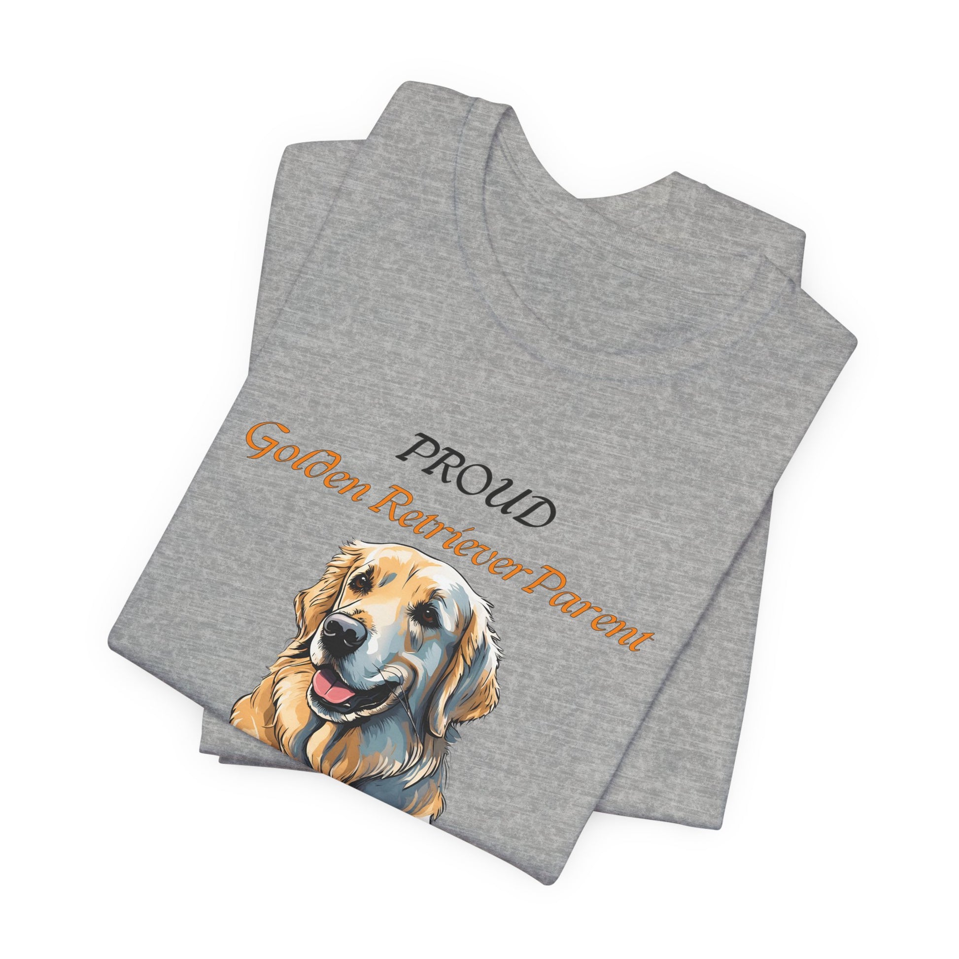 Proud Golden Retriever Parent t-shirt size and fit reference image