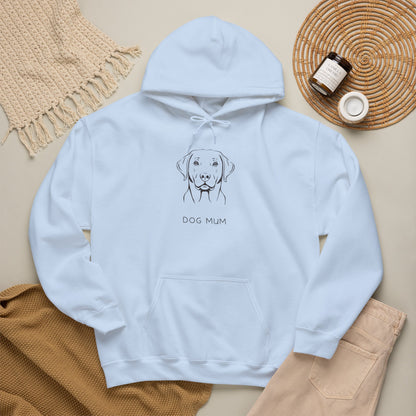 Labrador Dog Mum gift hoodie flat lay