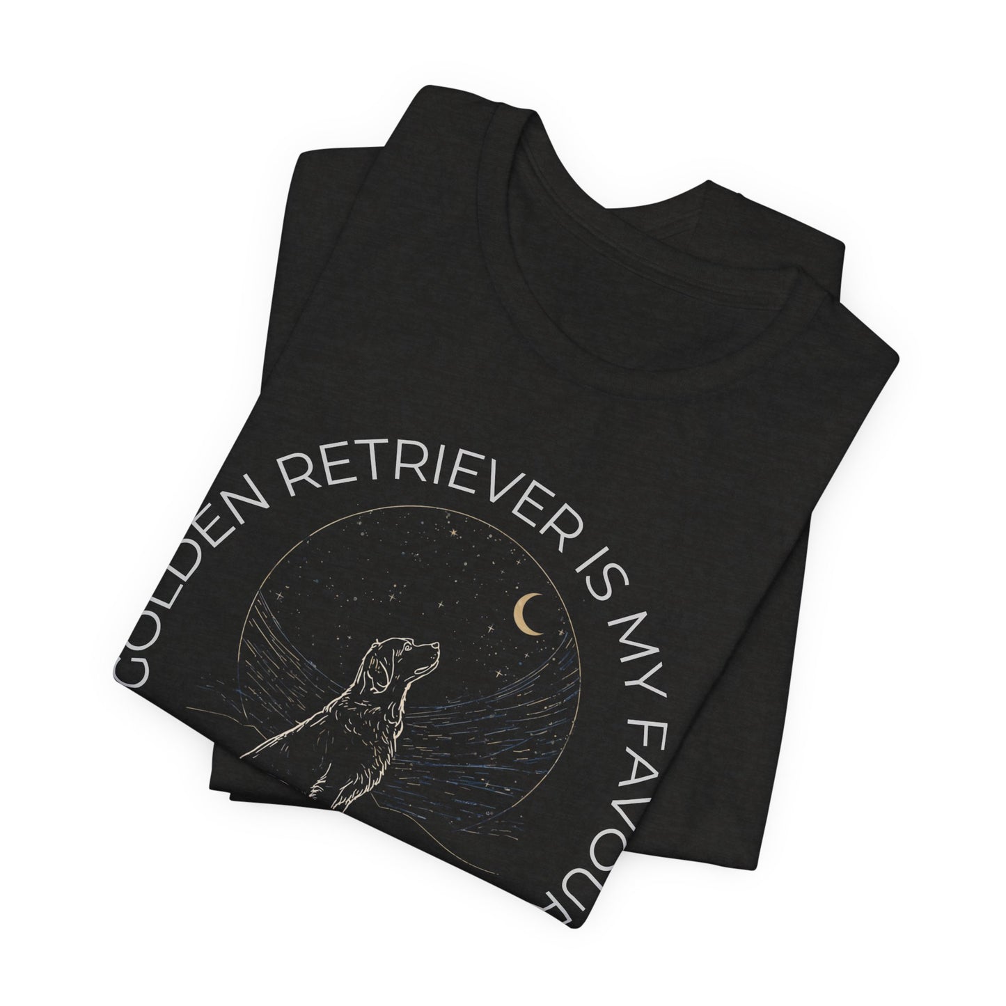Golden Retriever Cosmic Companion Tee — "My Golden Retriever Is My Favourite" Dog Lover T‑Shirt