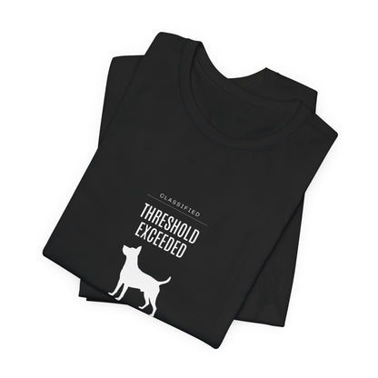 Threshold Exceeded Tee — Cybercore Graphic T‑Shirt