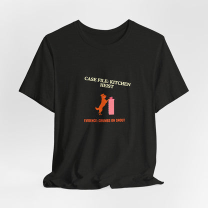 Kitchen Heist T-Shirt – “Case File: Kitchen Heist” Funny Baking Crime Tee