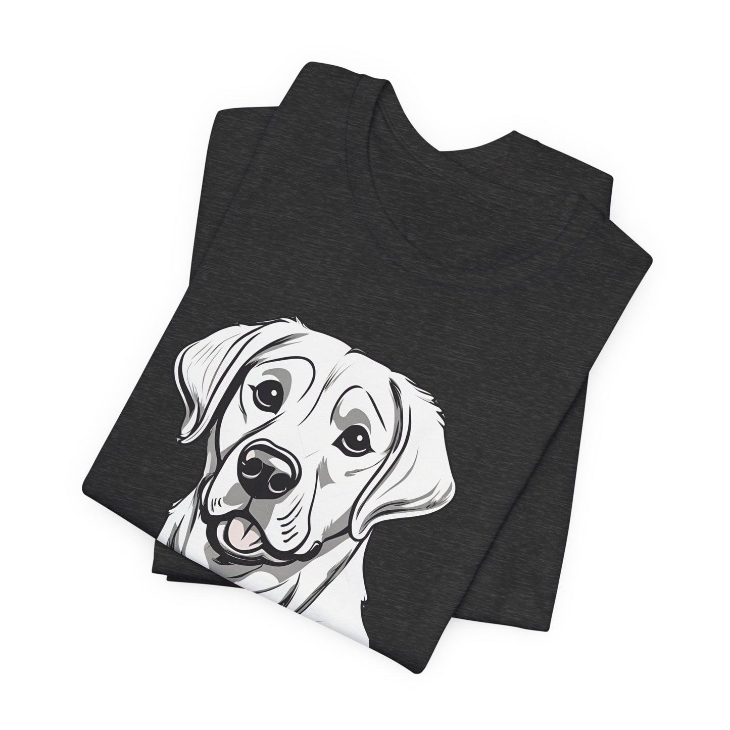 GOT LAB? Labrador slogan t-shirt in Navy, folded view