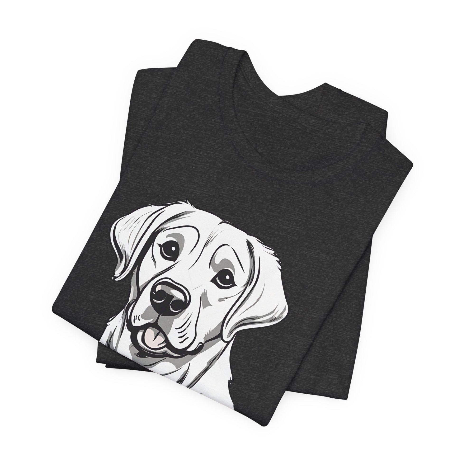 GOT LAB? Labrador slogan t-shirt in Navy, folded view
