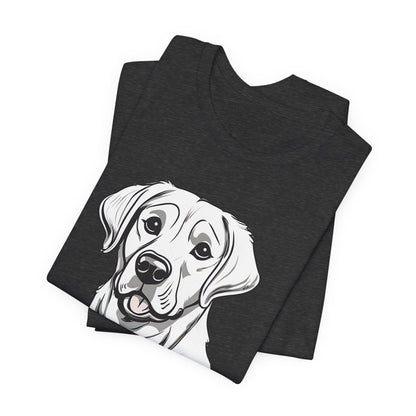 GOT LAB? Labrador slogan t-shirt in Navy, folded view