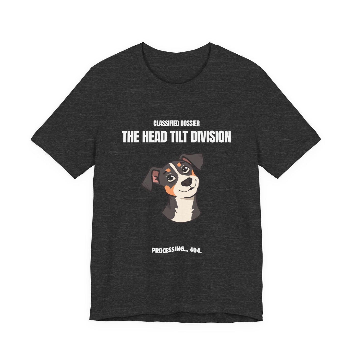 The Head Tilt Division Dog T-Shirt – Cute Tilting Pup Graphic Tee