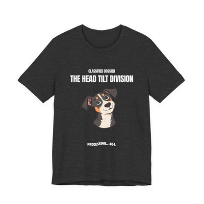 The Head Tilt Division Dog T-Shirt – Cute Tilting Pup Graphic Tee