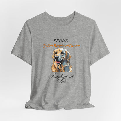 Proud Golden Retriever Parent unisex t-shirt, Golden lover gift
