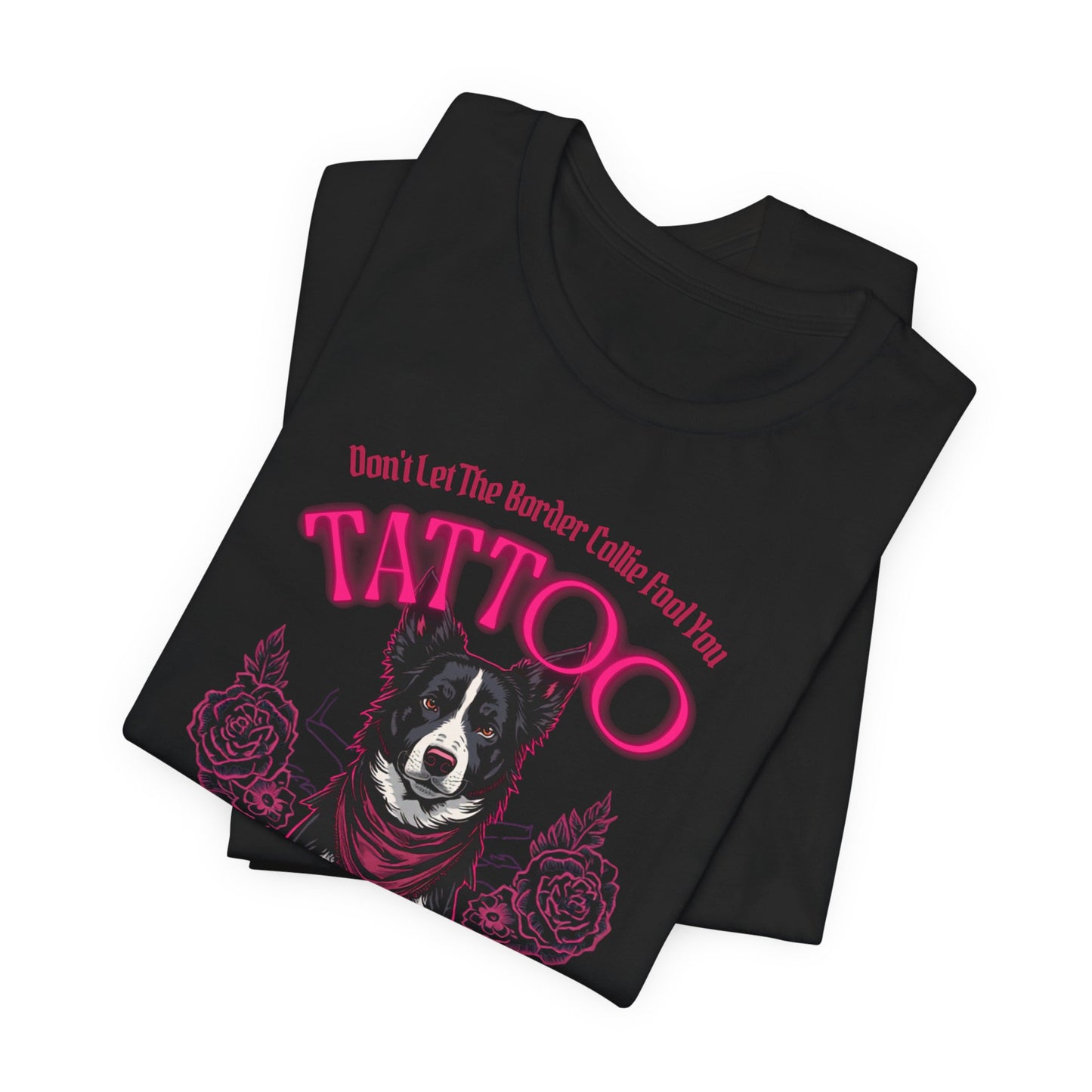 Tattoo Dog Graphic Tee — 'Tattoo' Bandana Puppy Design