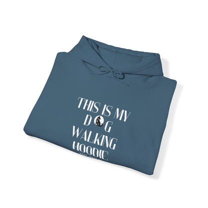 Unisex Heavy Blend™ "This is my dog walking hoodie 2" Hooded Sweatshirt - Sniff Waggle And Walk