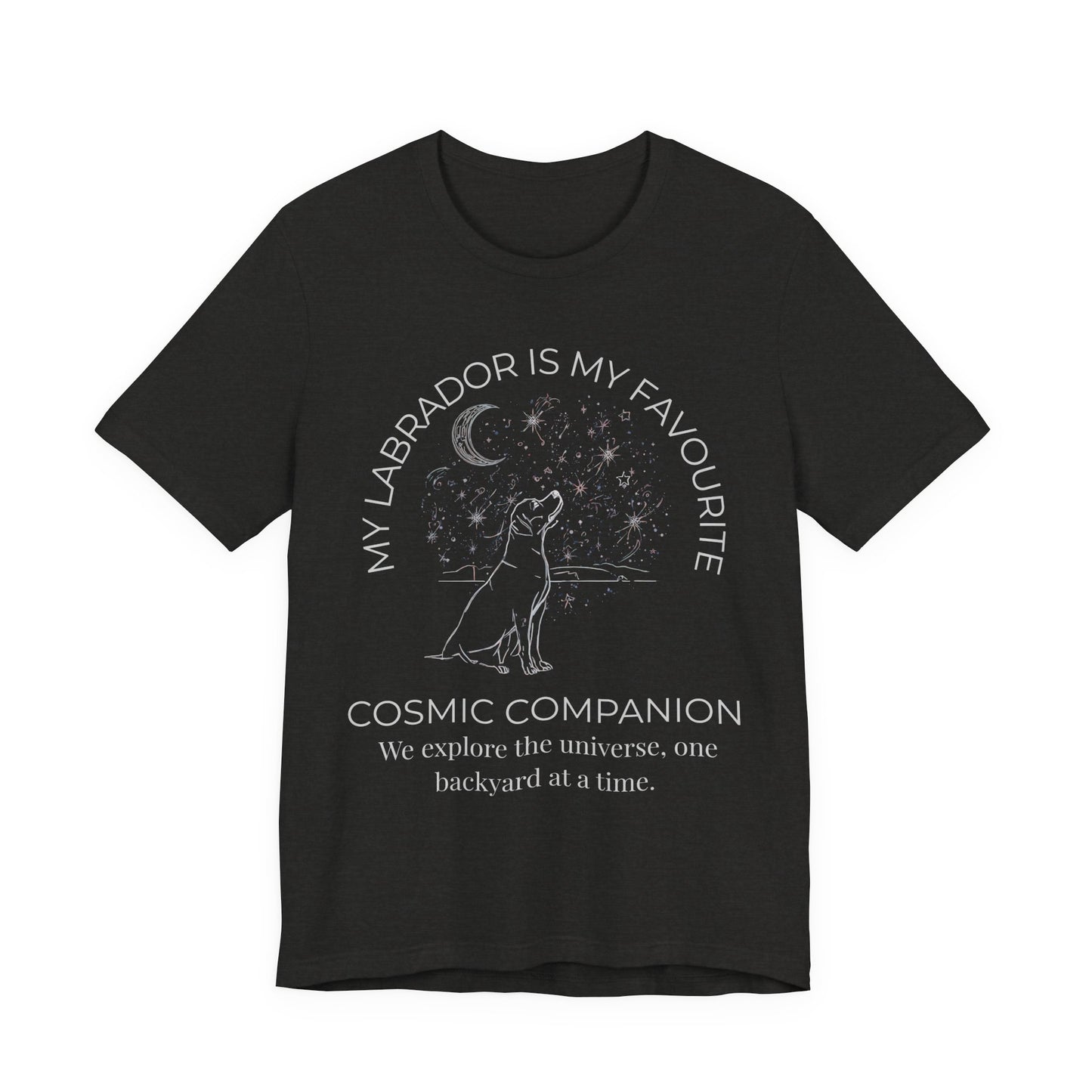 Labrador Cosmic Companion T-Shirt – “My Labrador Is My Favourite” Dog Lover Tee
