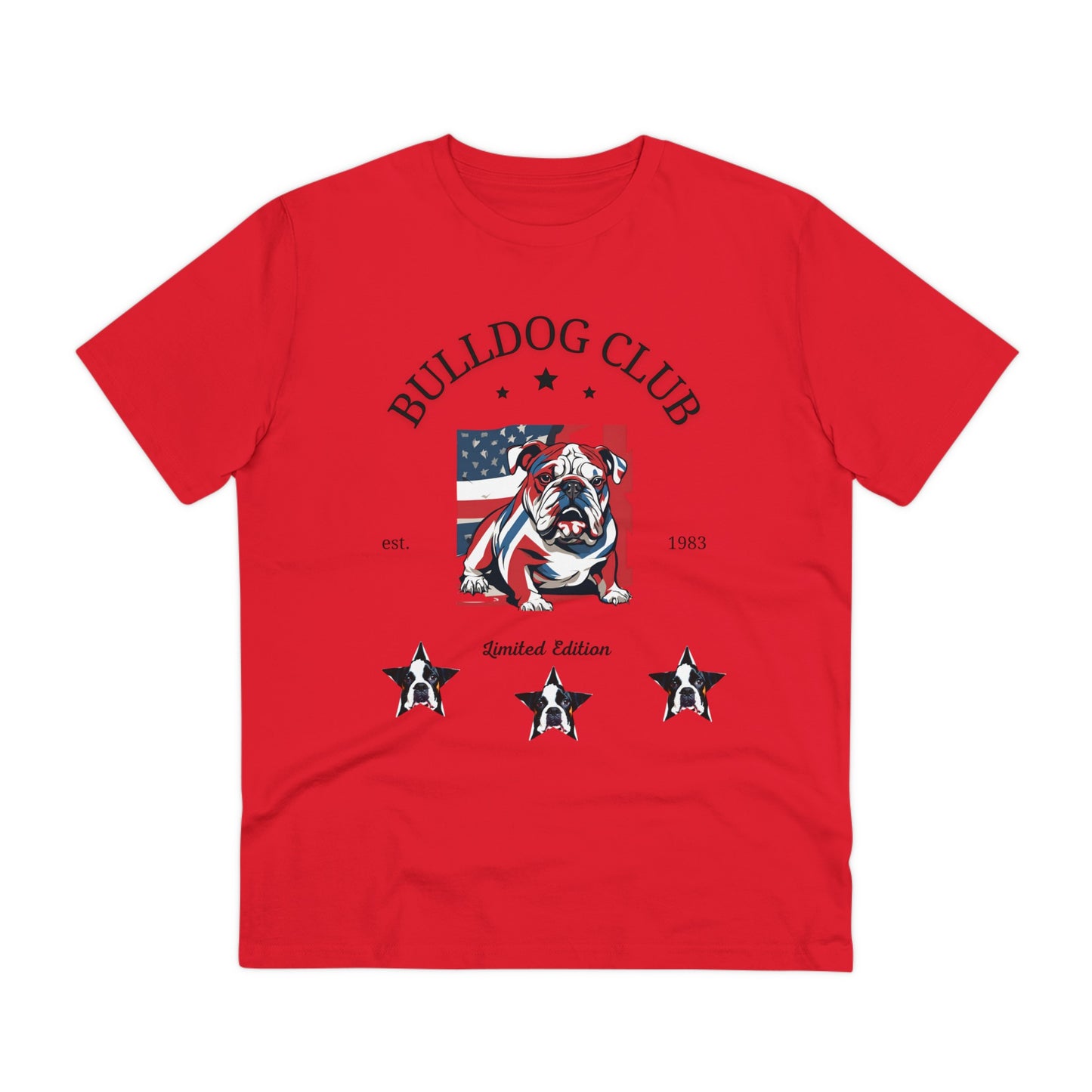 "BULLDOG CLUB" Organic Creator T-shirt - Unisex by Sniff, Waggle, and Walk™ - Sniff Waggle And Walk