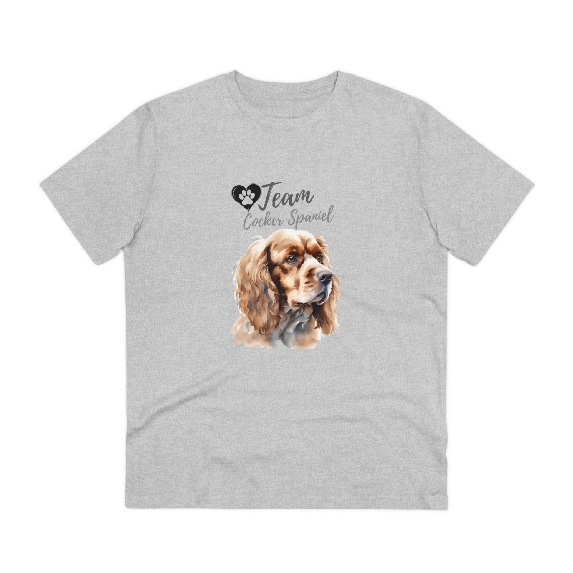 "TEAM COCKER SPANIEL" Organic T-shirt - Unisex by SniffwaggleNwalk™ - Sniff Waggle And Walk