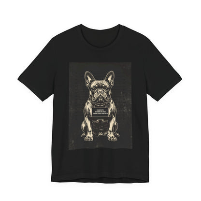 Natural colourway of the French Bulldog True Crime Night Shift t-shirt