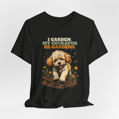 Cockapoo lover gardening gift tee