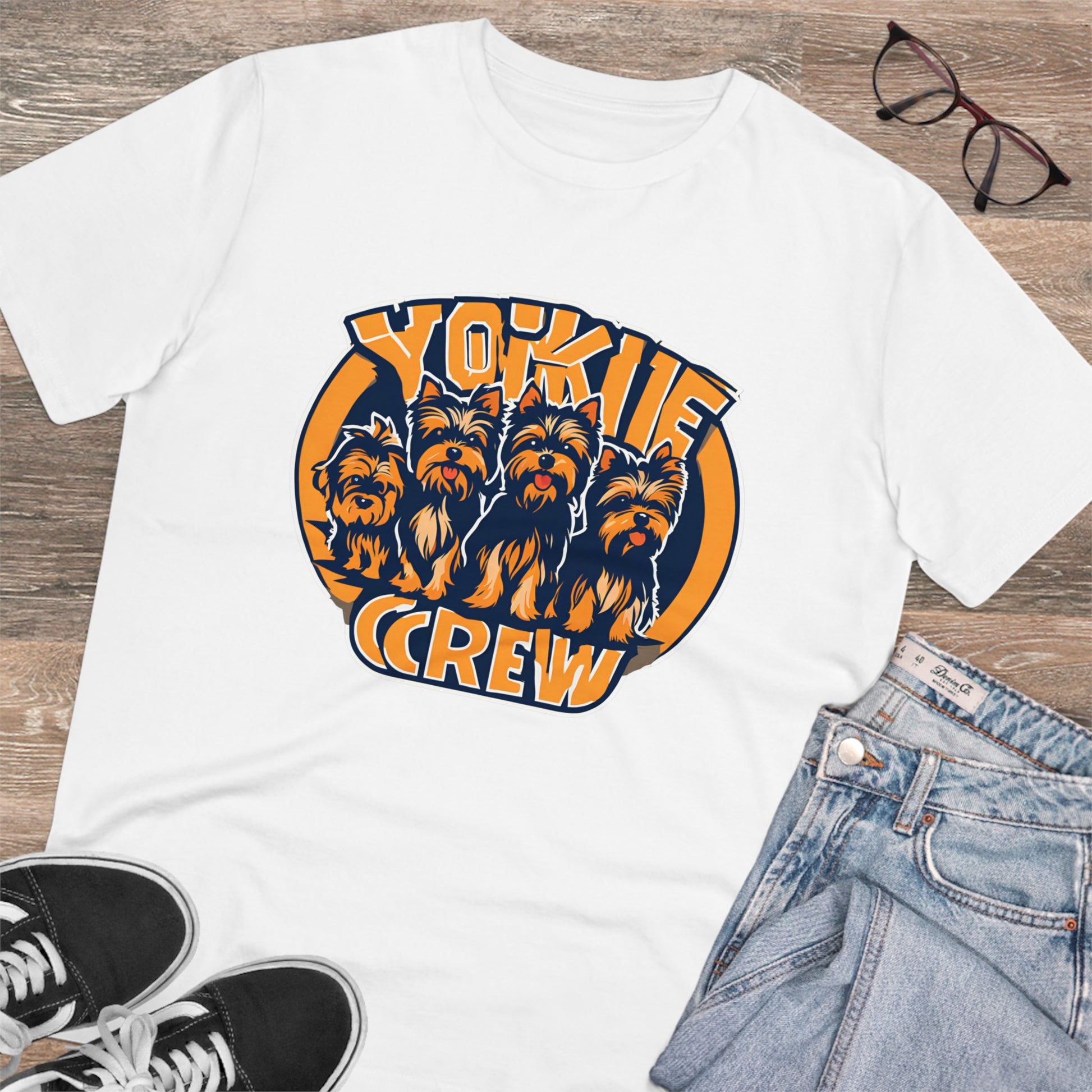 "YORKIE CREW" Organic Creator T-shirt - Unisex SniffWaggleandWalk™ - Sniff Waggle And Walk