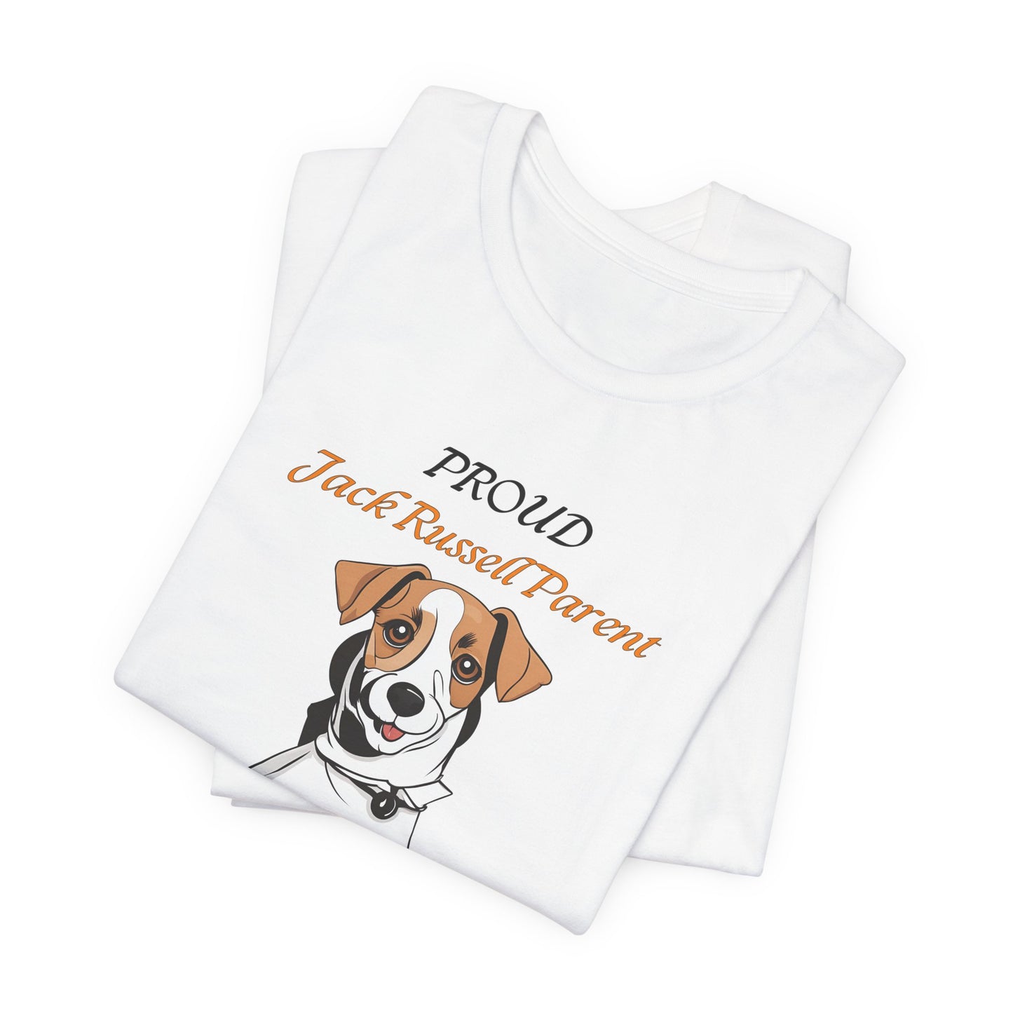 Proud Jack Russell Parent t-shirt design close-up