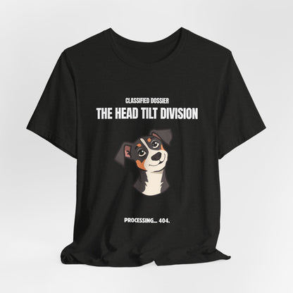 The Head Tilt Division Dog T-Shirt – Cute Tilting Pup Graphic Tee