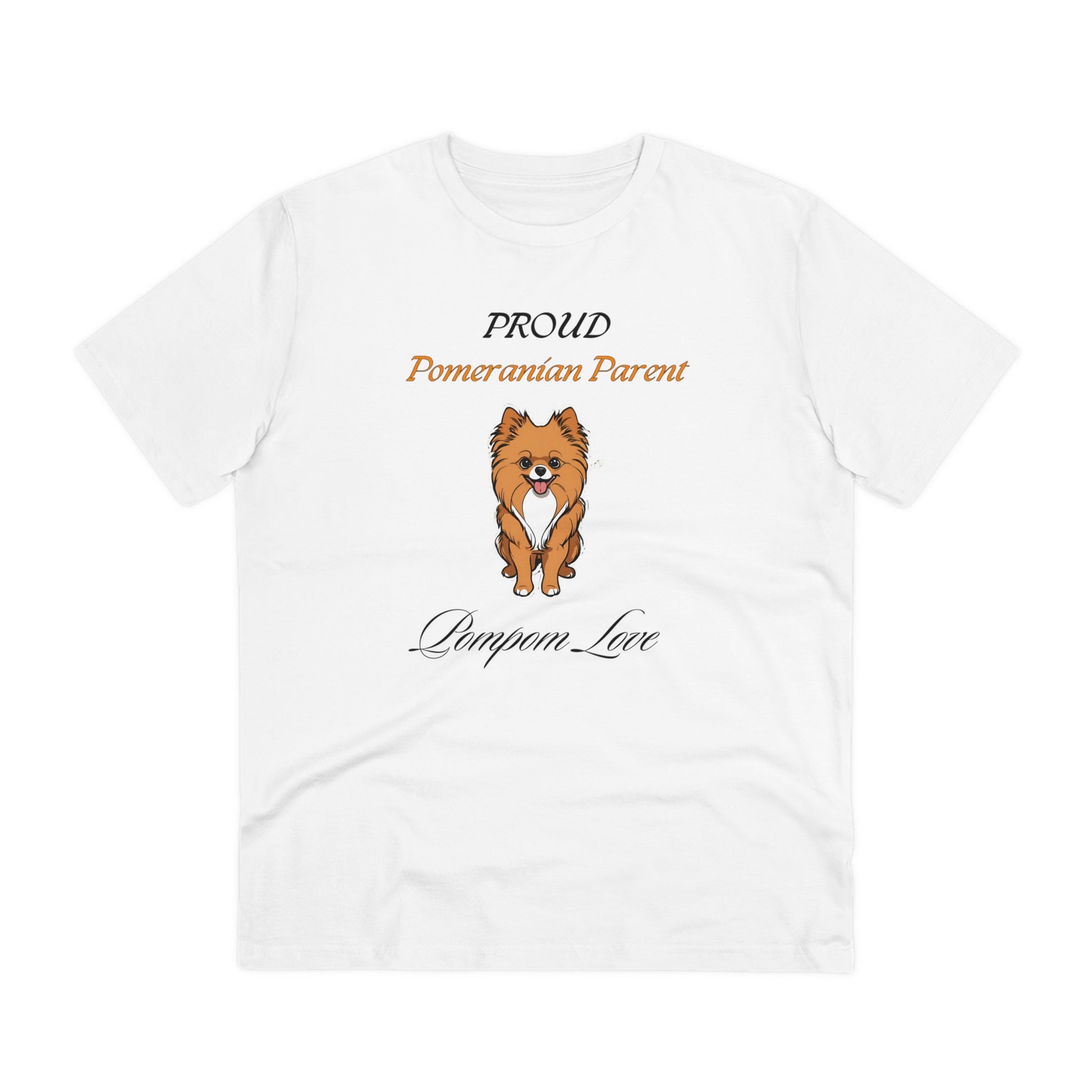 PROUD POMERANIAN PARENT "PomPom Love" Organic T-shirt - Unisex - Sniff Waggle And Walk