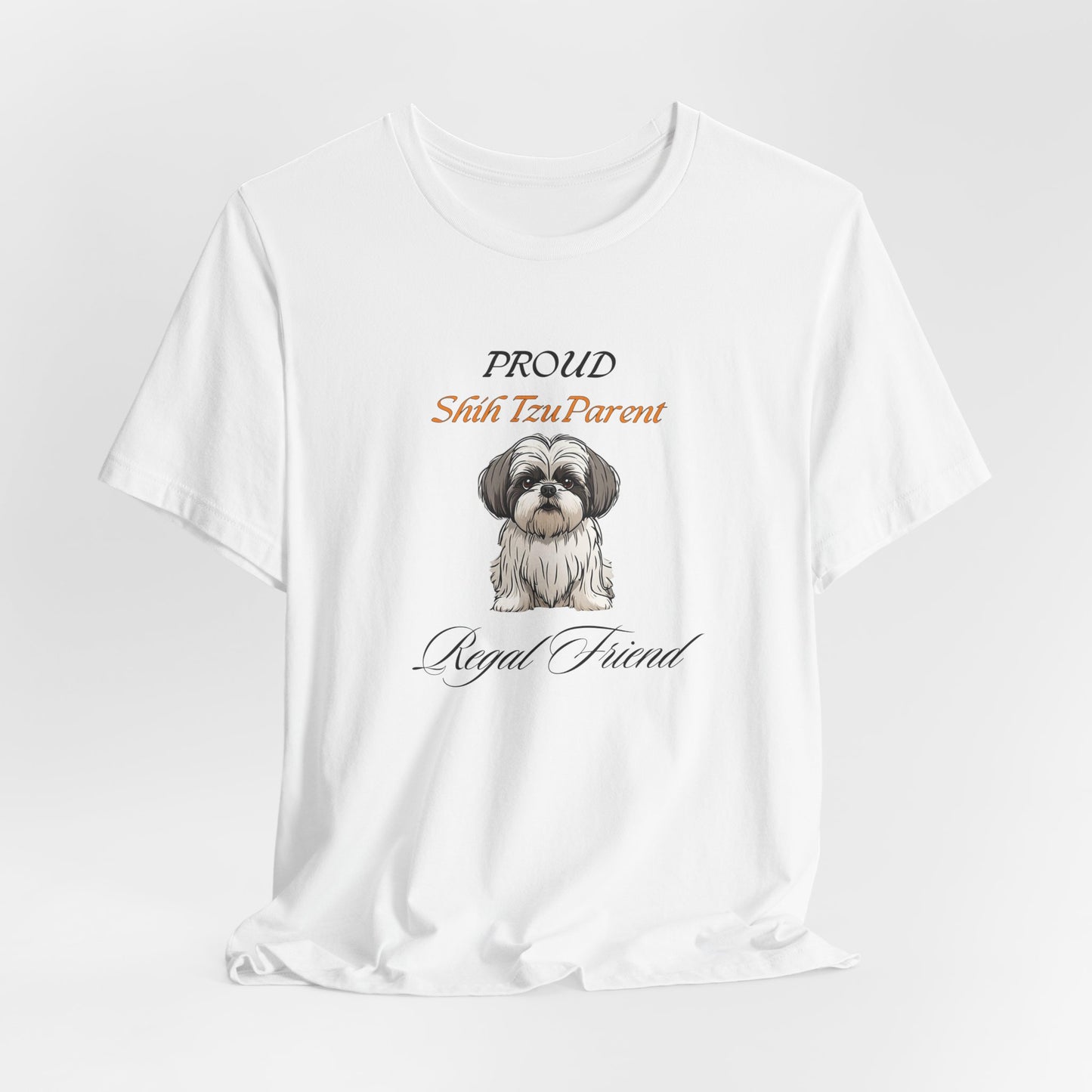 Proud Shih Tzu Parent design close-up of Regal Friend artwork