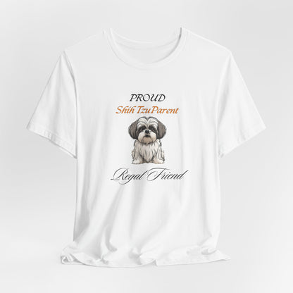 Proud Shih Tzu Parent design close-up of Regal Friend artwork
