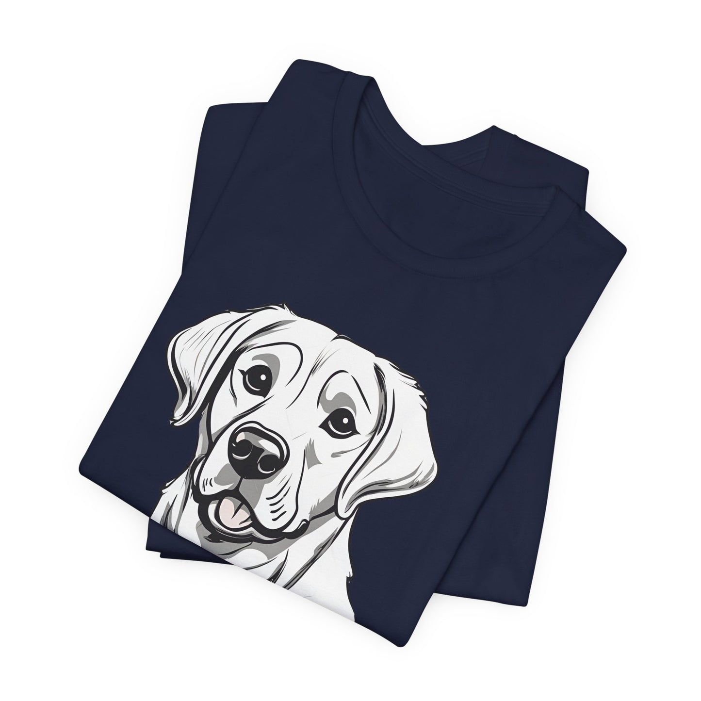 GOT LAB? Labrador t-shirt neckline and sleeve detail