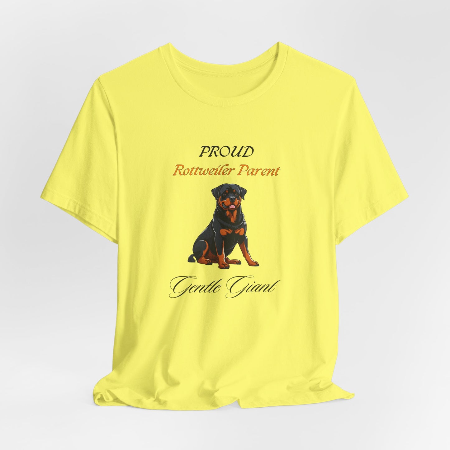 Proud Rottweiler Parent t-shirt as a gift for a Rottweiler lover