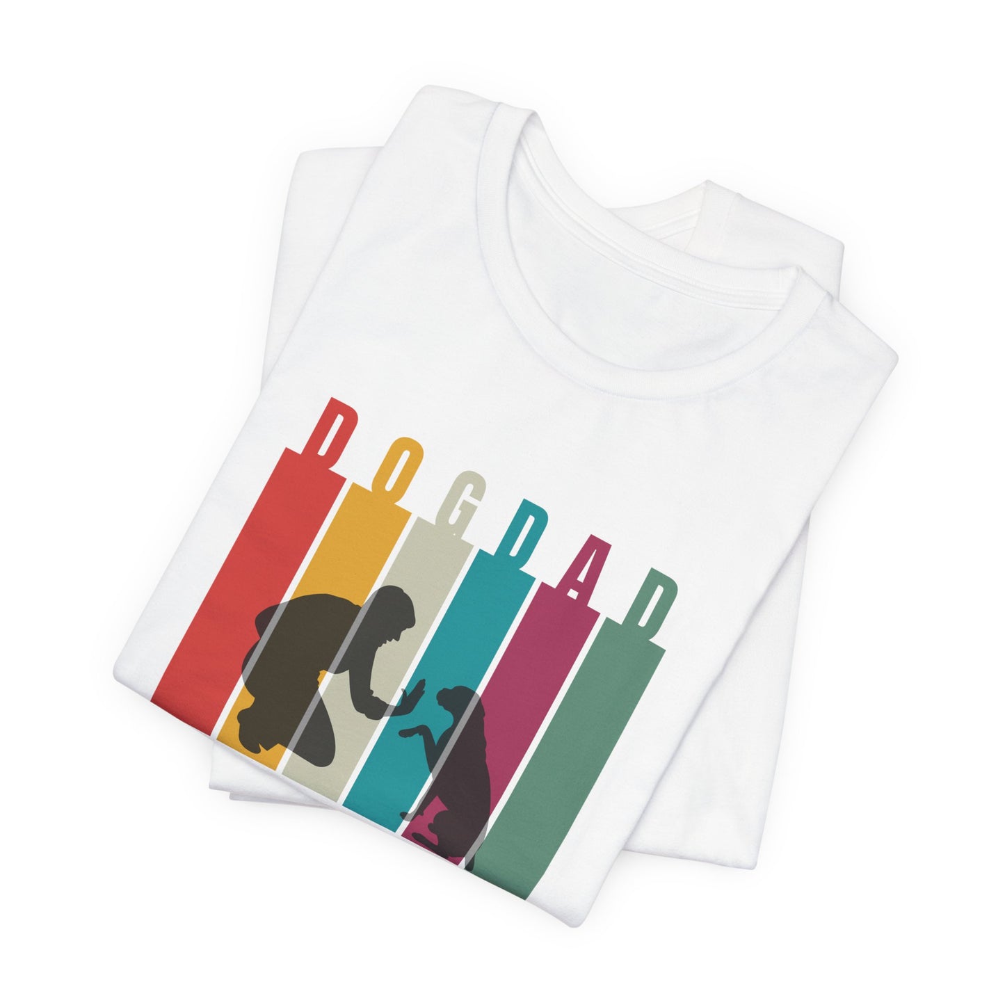 Dog Dad T-Shirt — lifestyle shot of the dog dad design