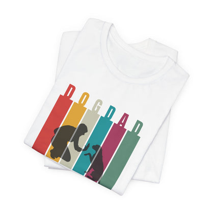 Dog Dad T-Shirt — lifestyle shot of the dog dad design