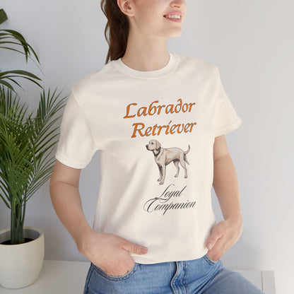 Proud Labrador Parent t-shirt folded, showing fabric texture