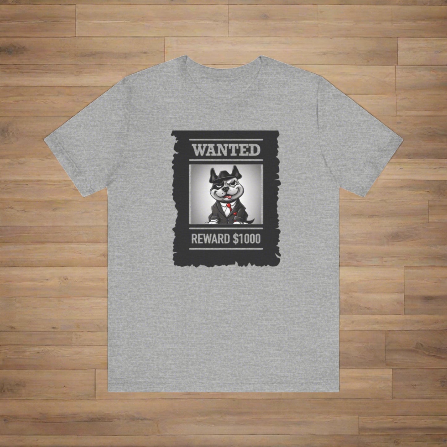 Unisex Jersey Short Sleeve Wanted T-shirt - Sniff Waggle And Walk