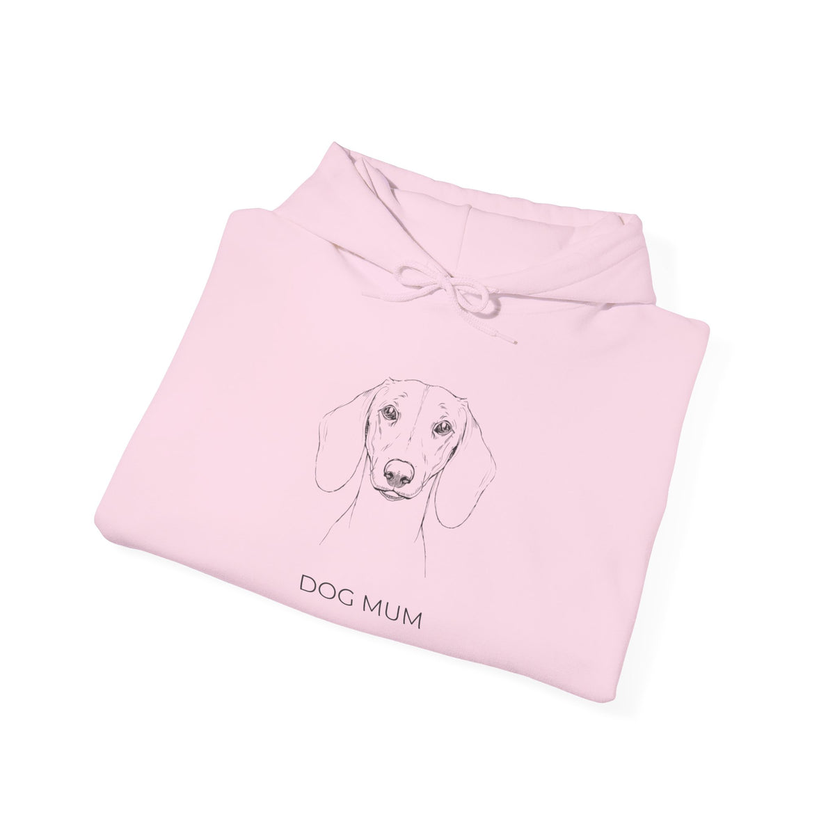 Dachshund Dog Mum Hoodie — Minimalist Dog Lover Unisex Pullover