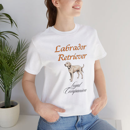 Proud Labrador Parent Loyal Companion organic t-shirt, front design