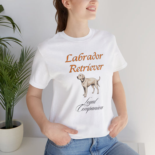 Proud Labrador Parent Loyal Companion organic t-shirt, front design
