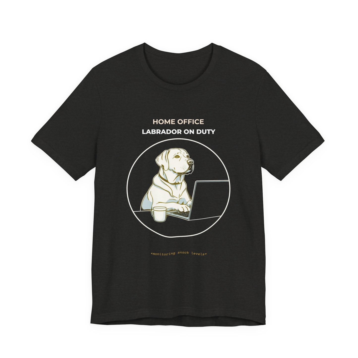 Labrador 'Home Office Labrador On Duty' T‑Shirt