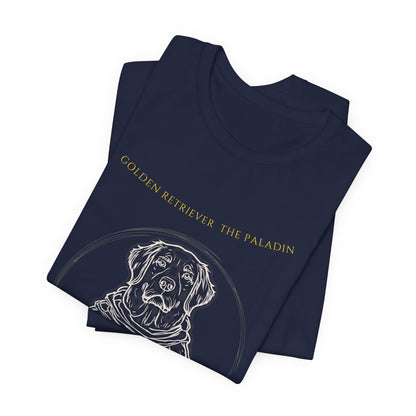 golden retriever the paladin tshirt