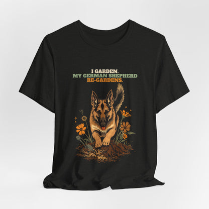 German shepherd lover gardening gift tee