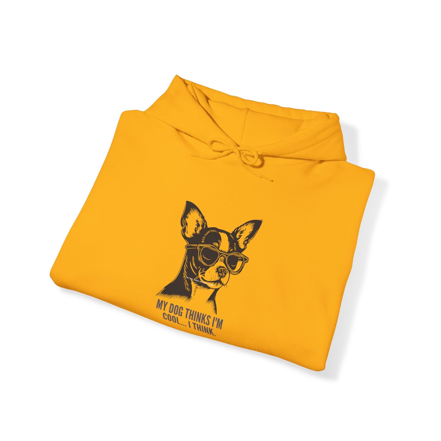 Unisex Heavy Blend™ "My dog thinks im cool..I think" Hooded Sweatshirt - Sniff Waggle And Walk