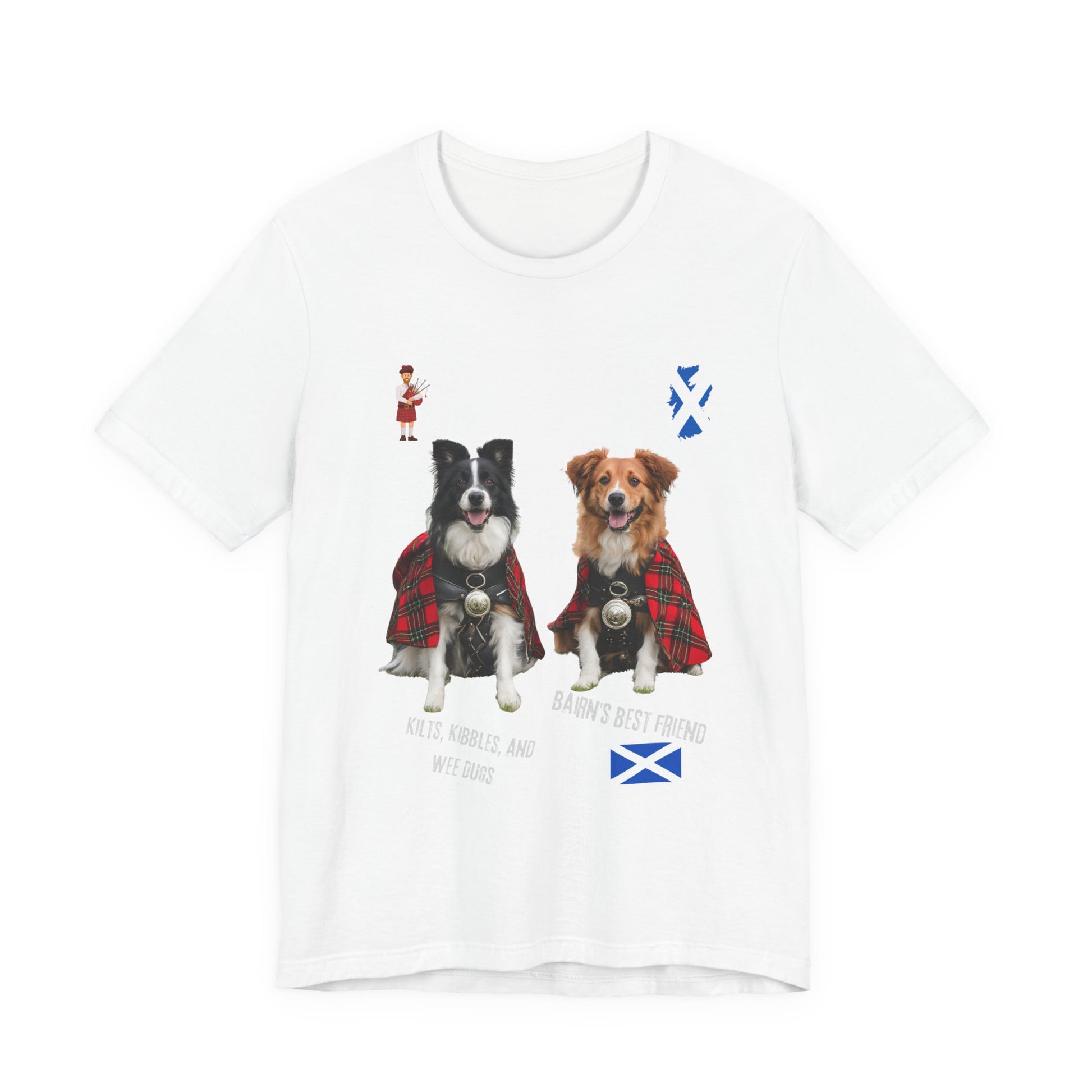 Clan of the Wee Dug Scottish dog lover t-shirt in black, Bella+Canvas 3001 funny gift for Scottish dog owners