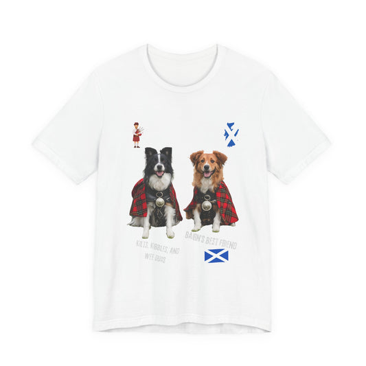 Clan of the Wee Dug Scottish dog lover t-shirt in black, Bella+Canvas 3001 funny gift for Scottish dog owners