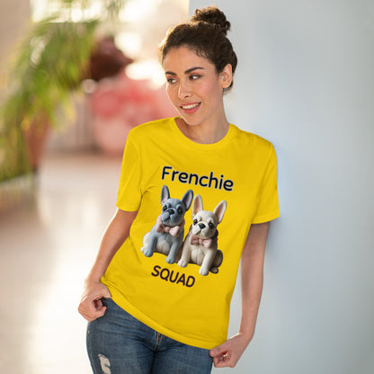 "FRENCHIE SQUAD" Organic T-shirt - Unisex by SniffWaggleNWalk™ - Sniff Waggle And Walk