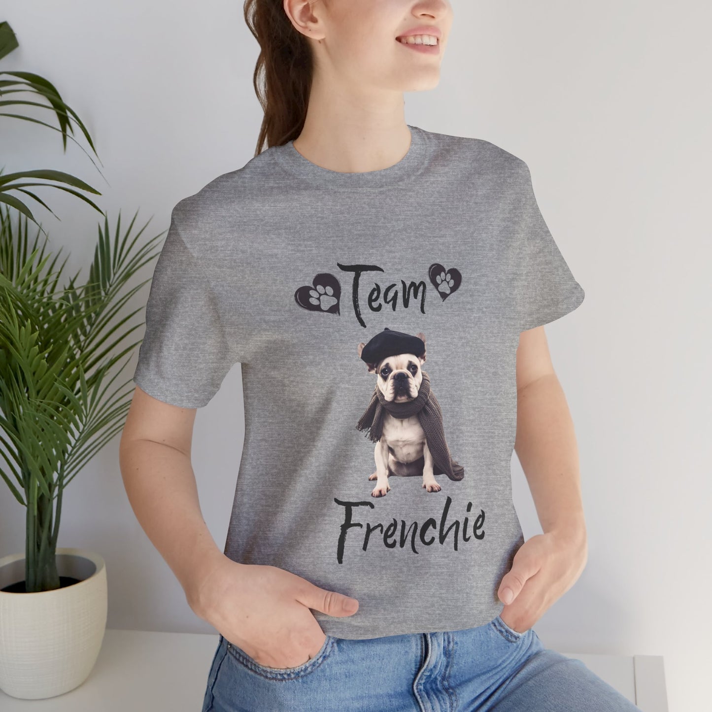 Team Frenchie unisex French Bulldog t-shirt, frenchie lover gift