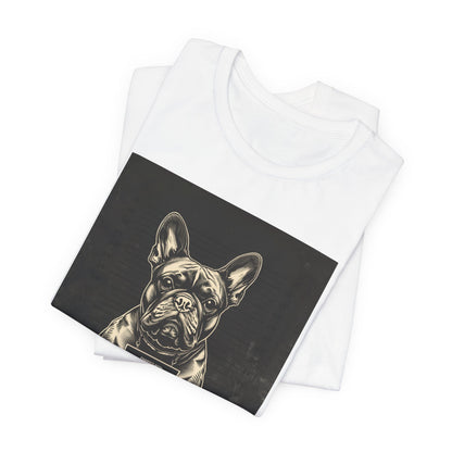 White colourway of the French Bulldog True Crime Night Shift t-shirt