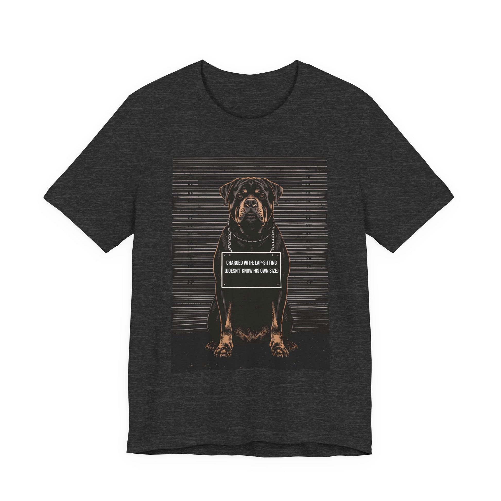 Full design view of the Rottweiler True Crime Night Shift t-shirt