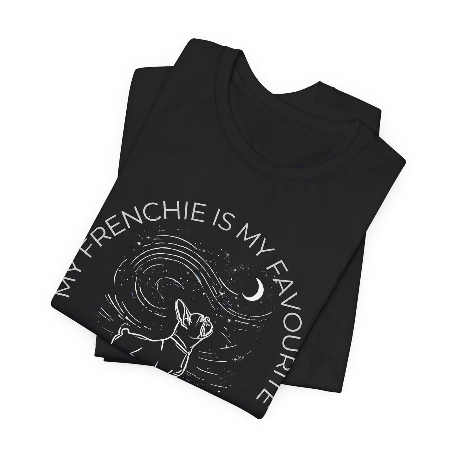 Frenchie Companion T‑Shirt — "My Frenchie Is My Favourite Cosmic Companion" Graphic Tee