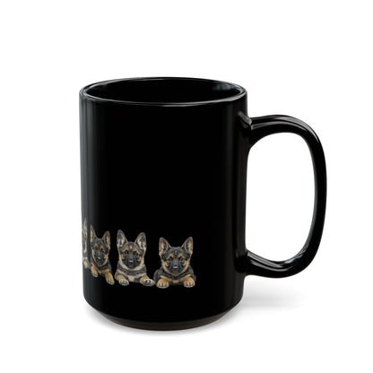 German Shepherd mug detail
