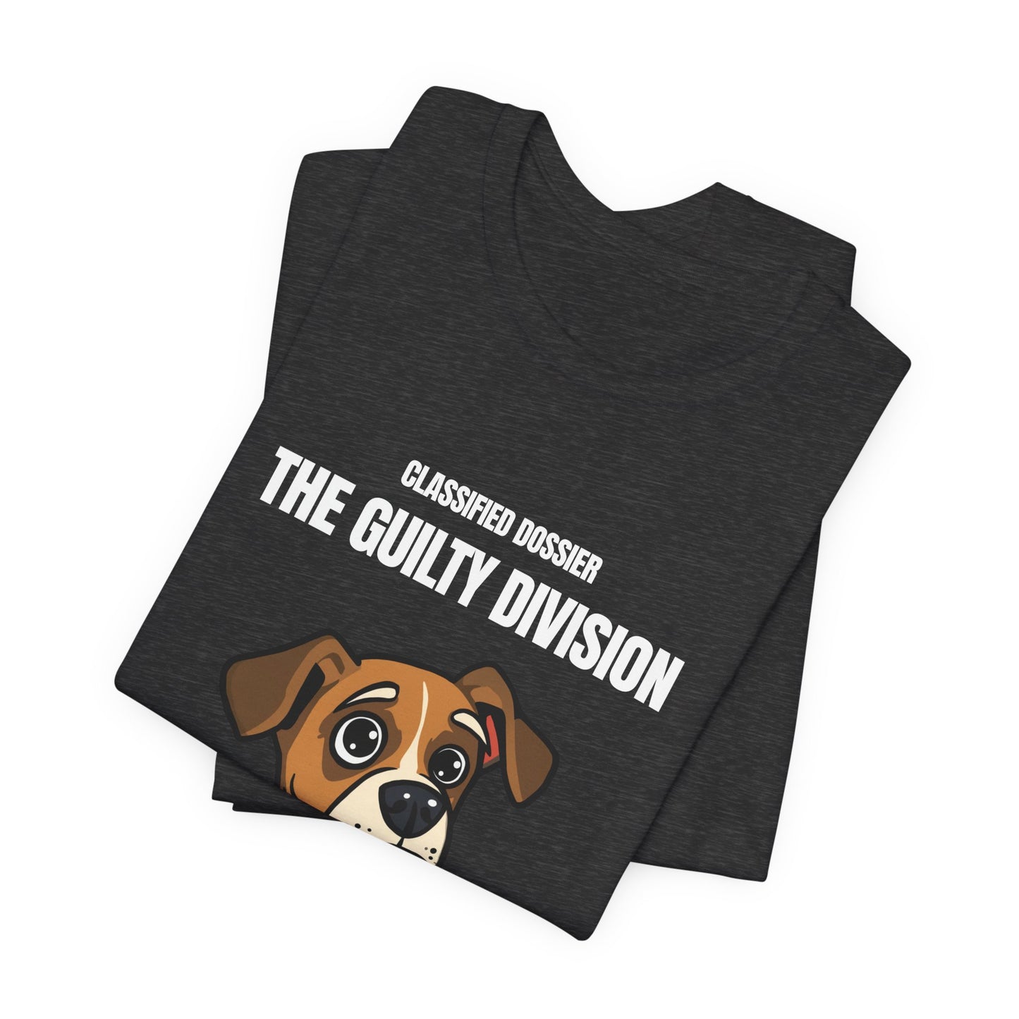 The Guilty Division Dog Tee – "Classified Dossier" Cute Boxer Puppy Shirt
