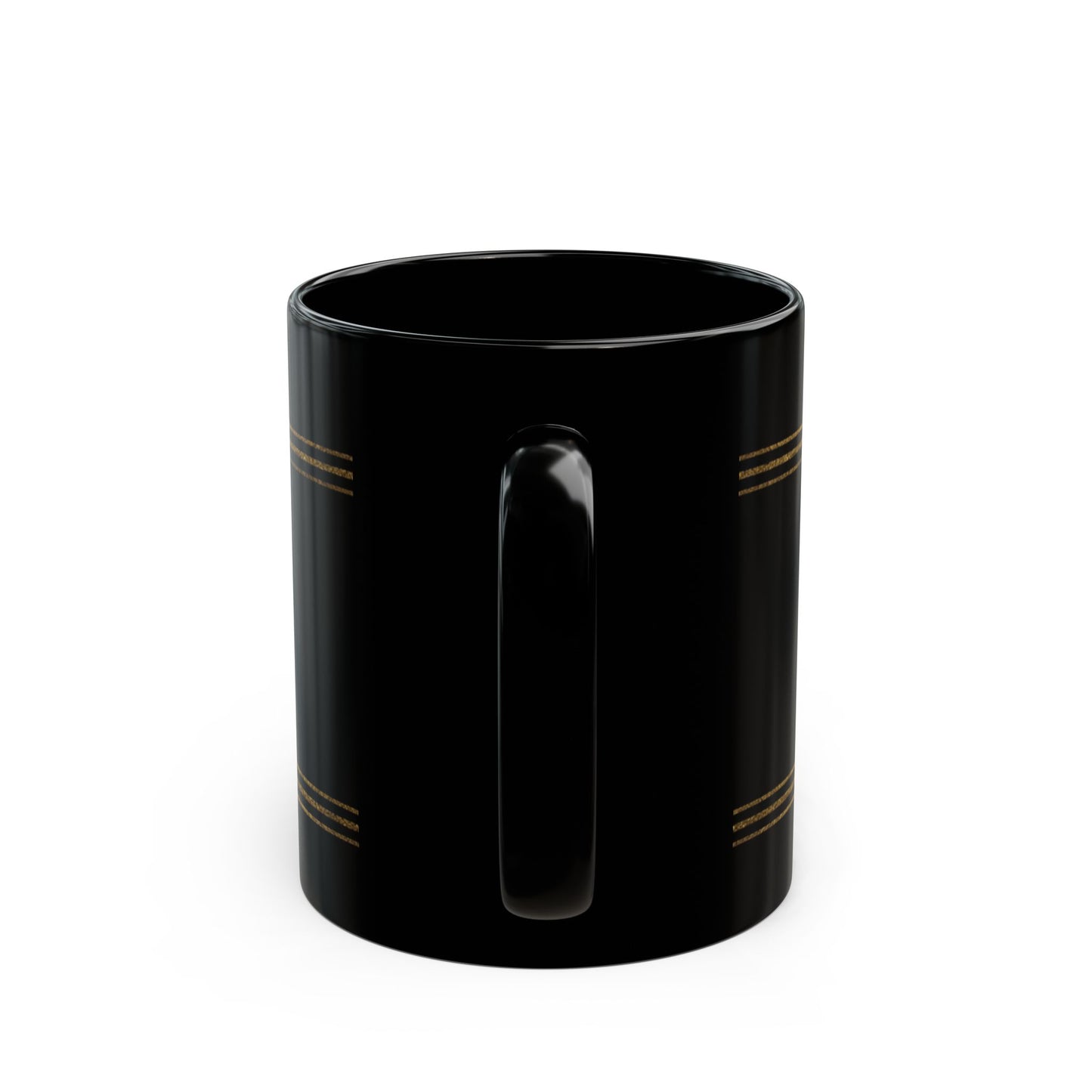 border collie Black Ceramic Mug — Elegant Dog Lover Coffee Cup (11oz, 15oz)