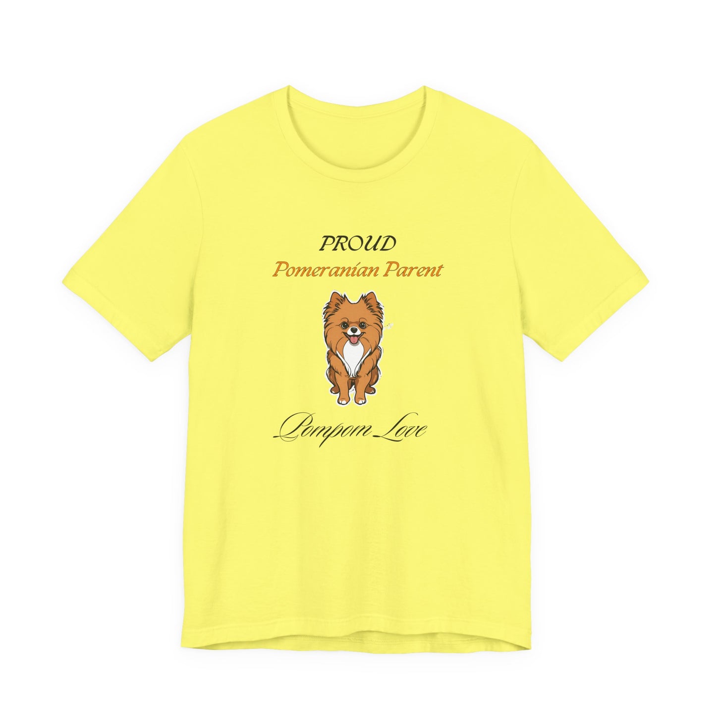 Proud Pomeranian Parent Natural t-shirt front view