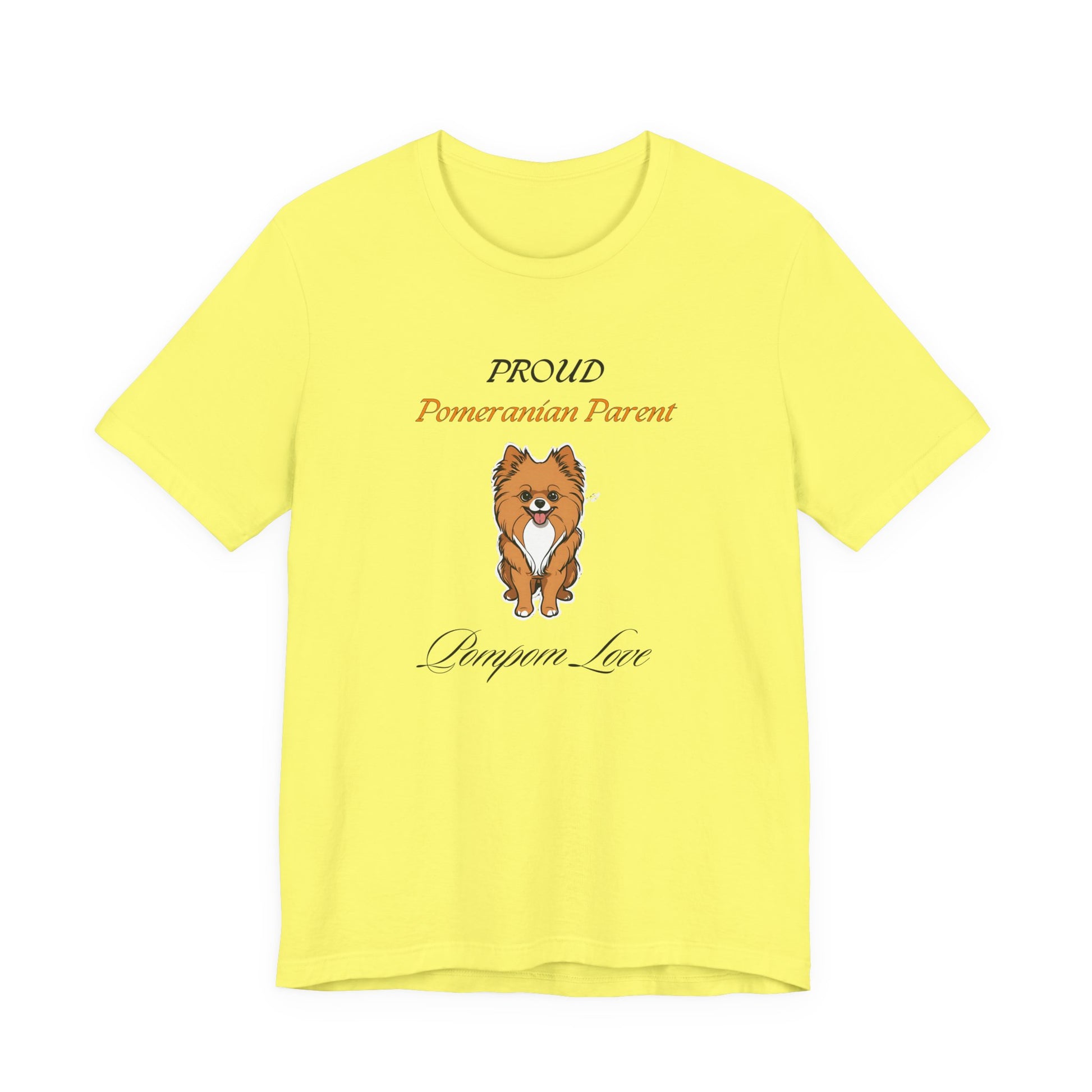 Proud Pomeranian Parent Natural t-shirt front view