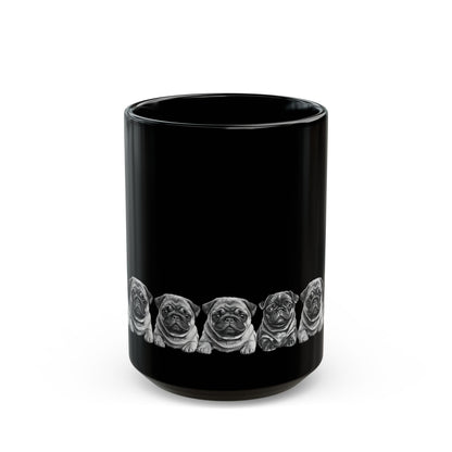 Pug coffee mug front view